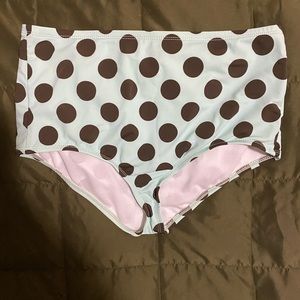 High waisted swim bottoms